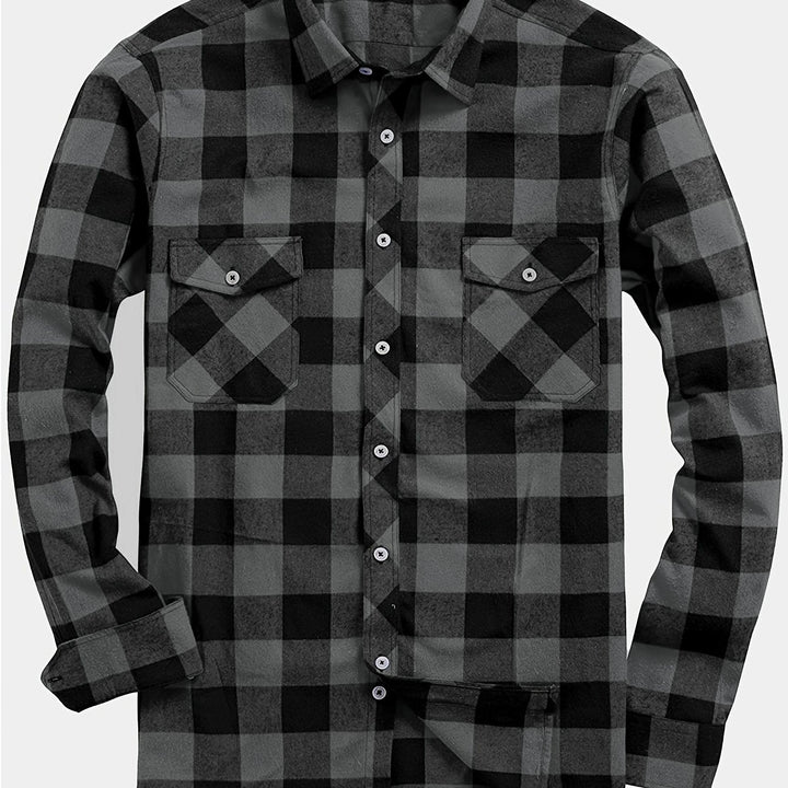 Klasyczny w kratę Flannel koszula