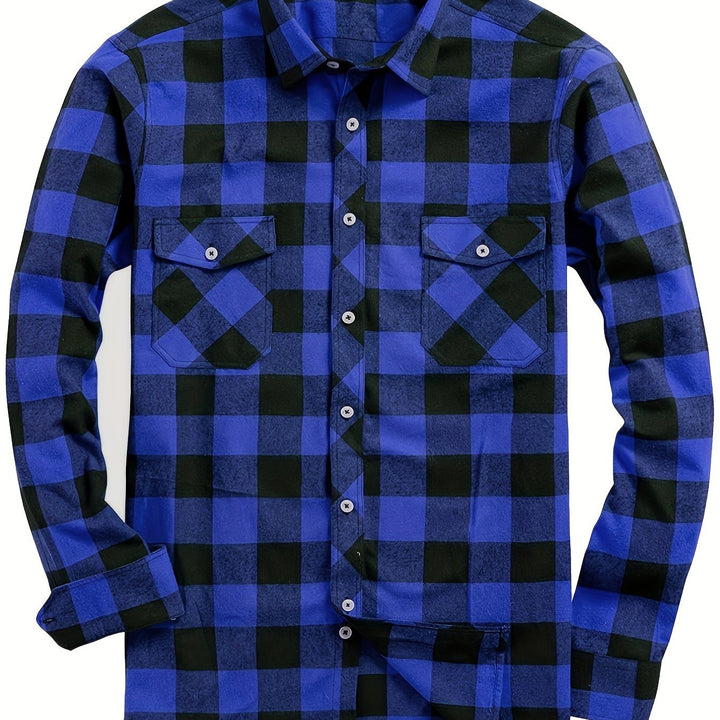 Klasyczny w kratę Flannel koszula