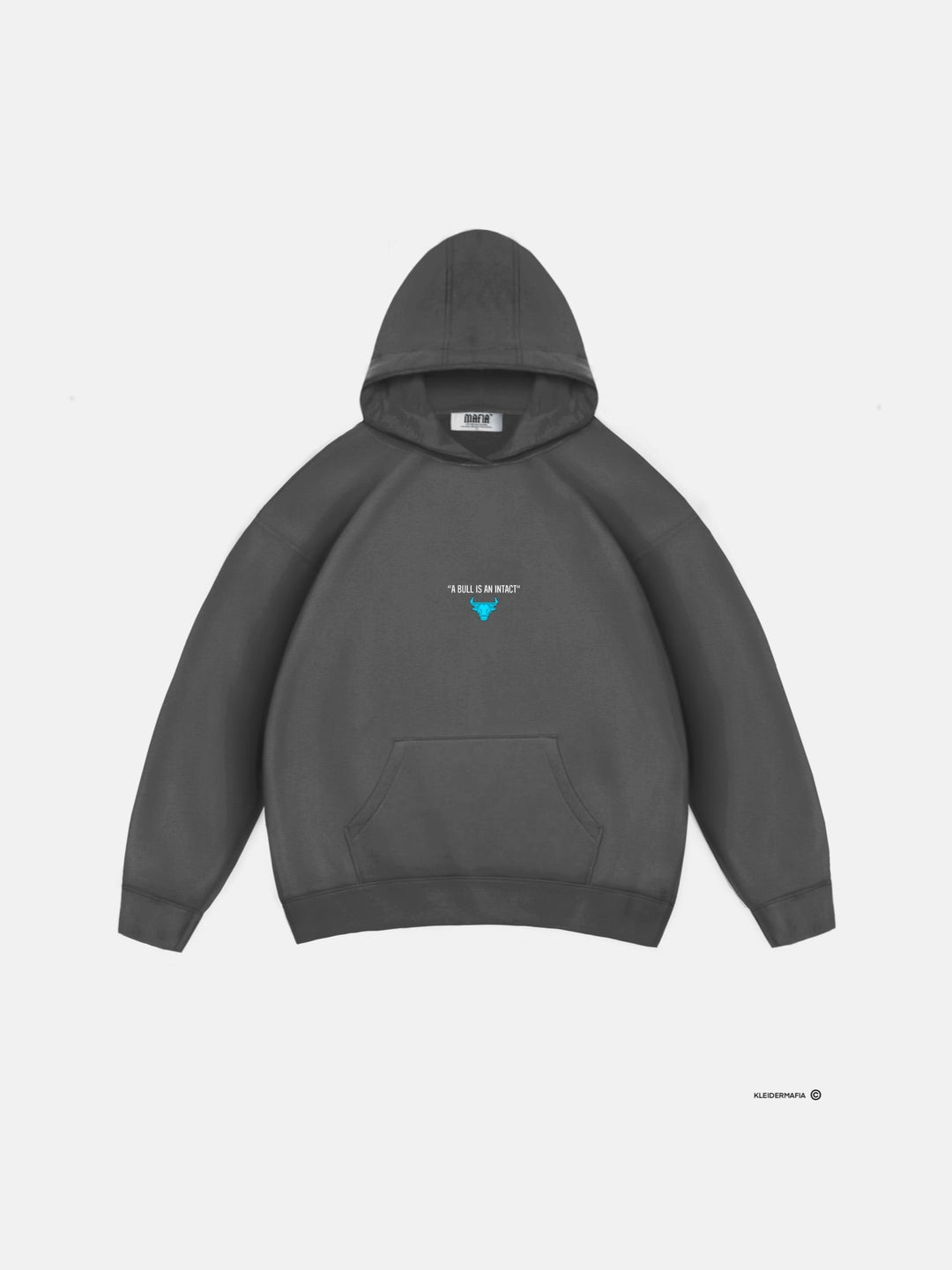 Oversize Bull Hoodie - Tornado Szary