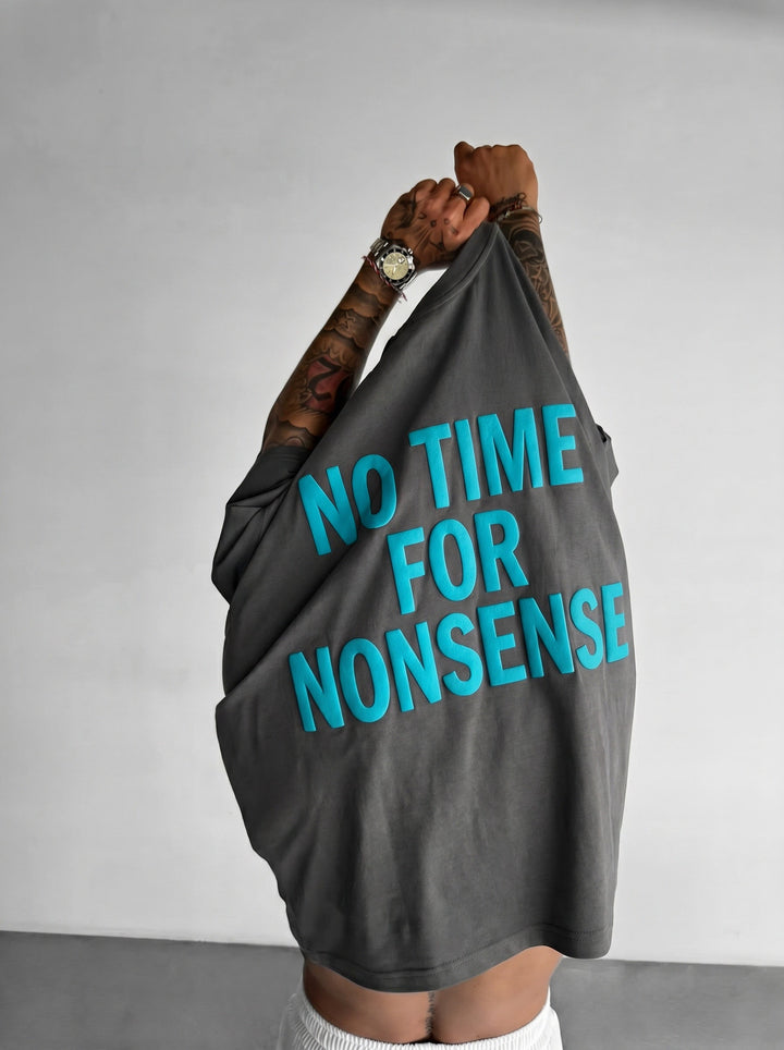 T-shirt Oversize Nonsense - Antracyt