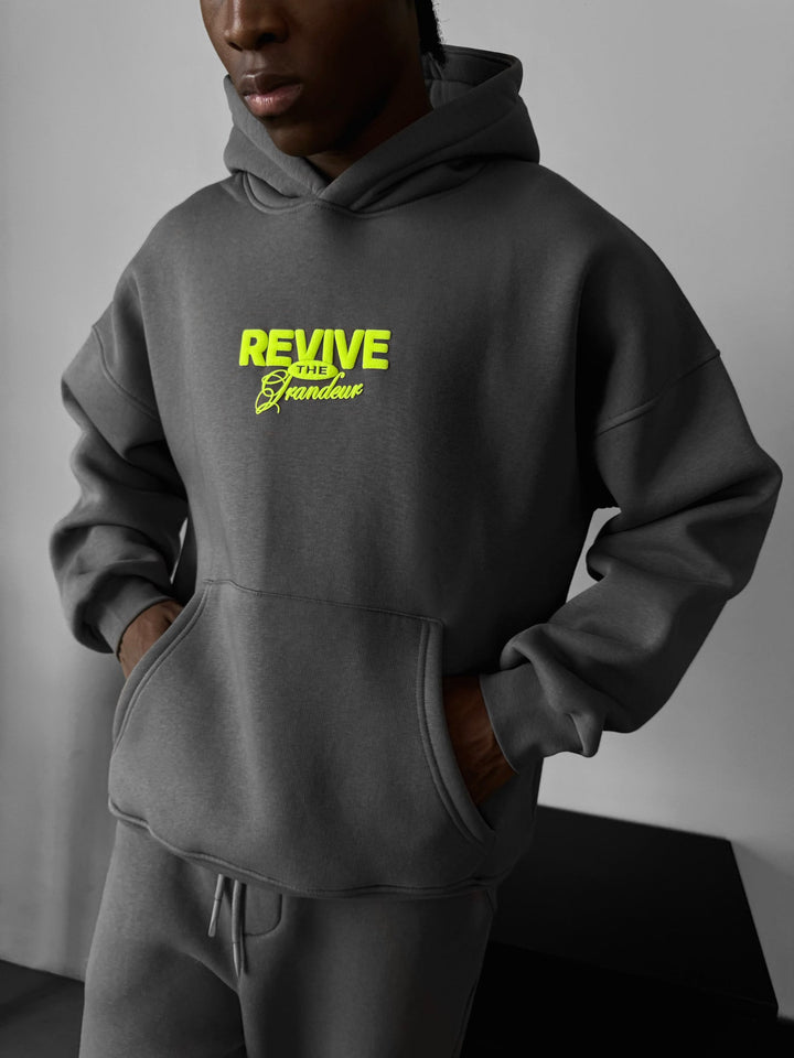 Oversize Revive Hoodie - Antracyt