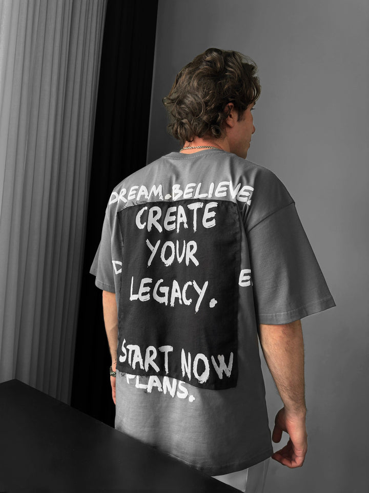 Oversize Legacy T-shirt - Antracyt
