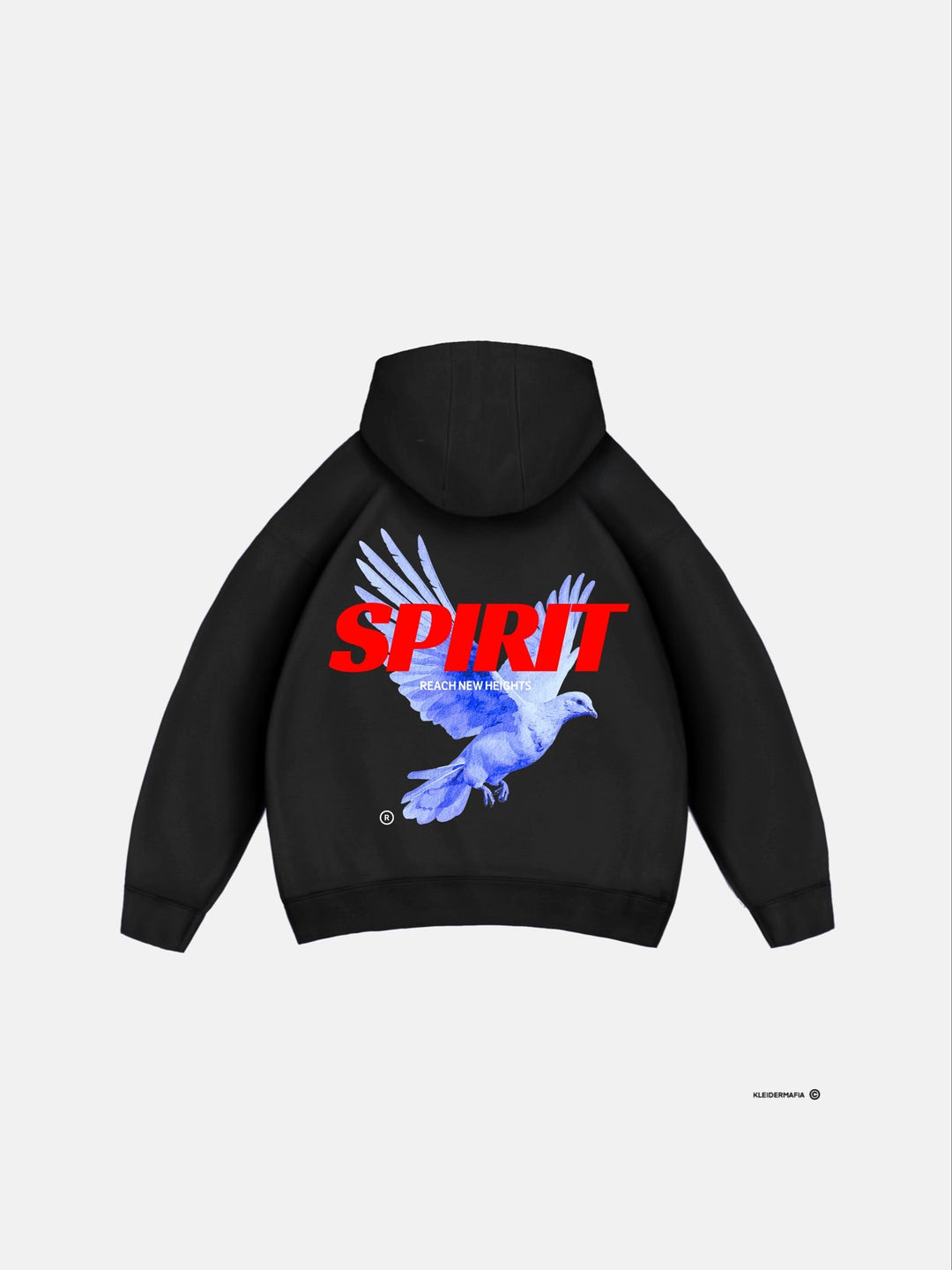 Oversize Spirit Hoodie - Czarny