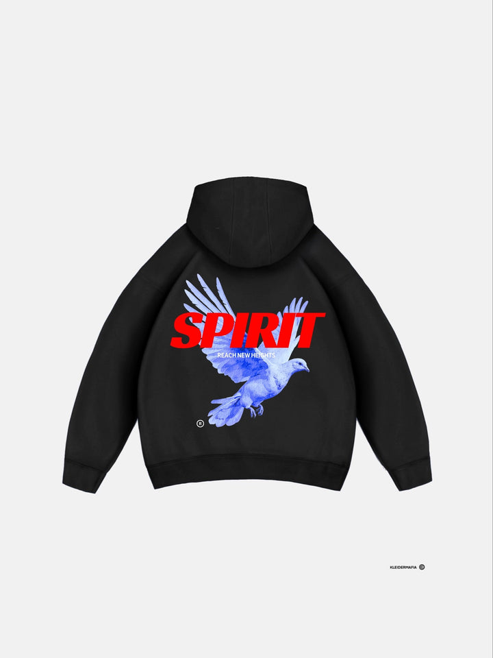 Oversize Spirit Hoodie - Czarny