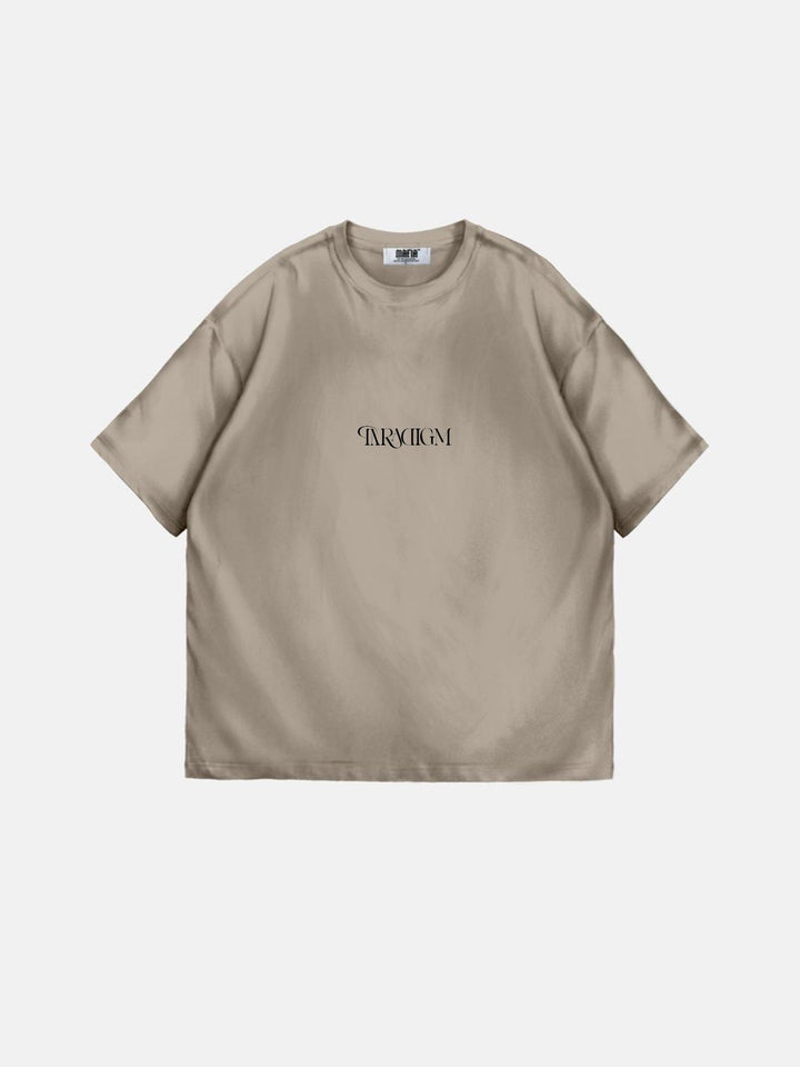 Oversize Paradigm T-Shirt - Beżowy