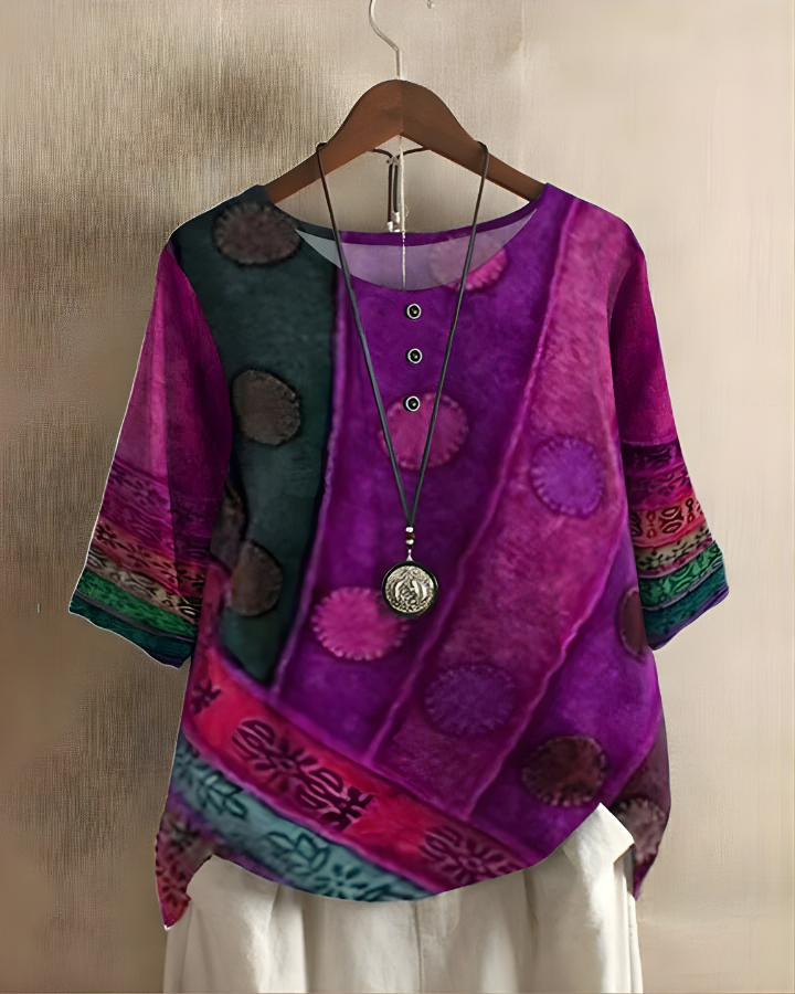 Swobodny letni boho top