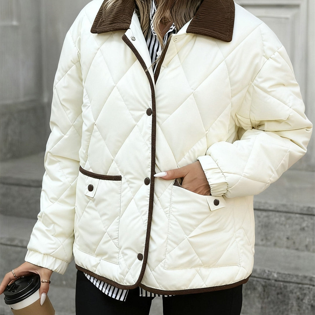 Diamond-pikowany Padded kurtka