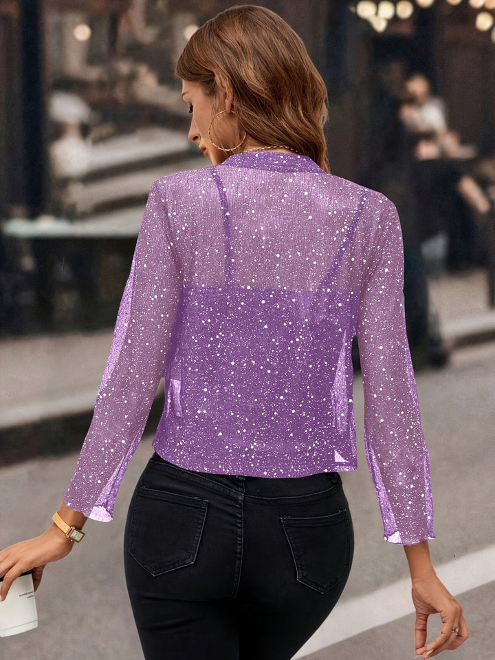 Shimmer Cropped kurtka