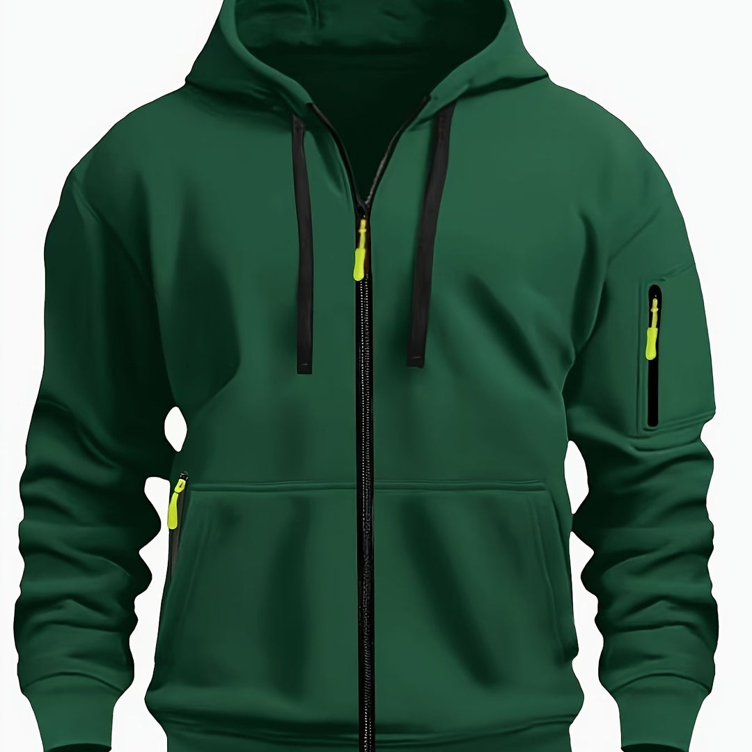 Codzienny Zip-Up bluza z kapturem