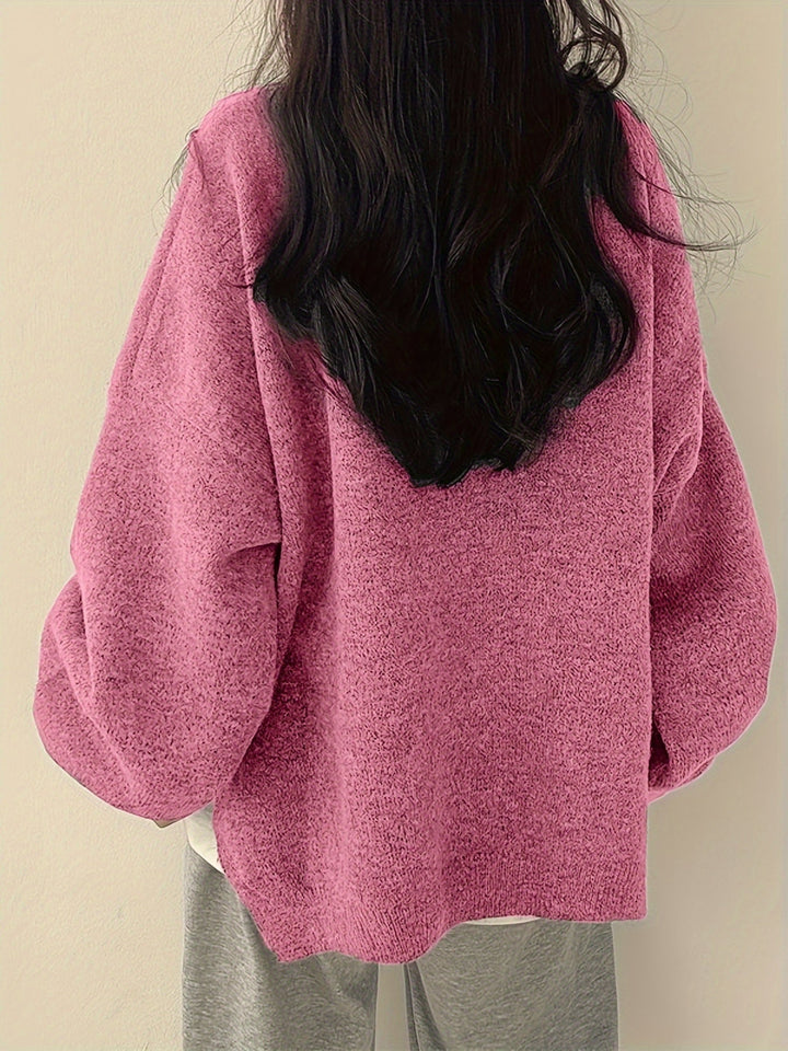 Swobodny Drop-Shoulder sweter