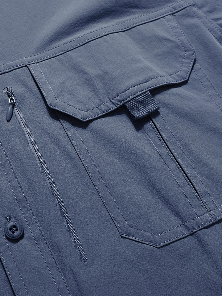 Solidny Multi-Pocket Cargo koszula
