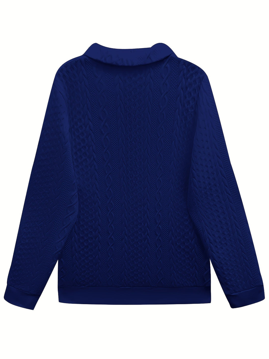 Fakturowany zamek 1/2 bluza