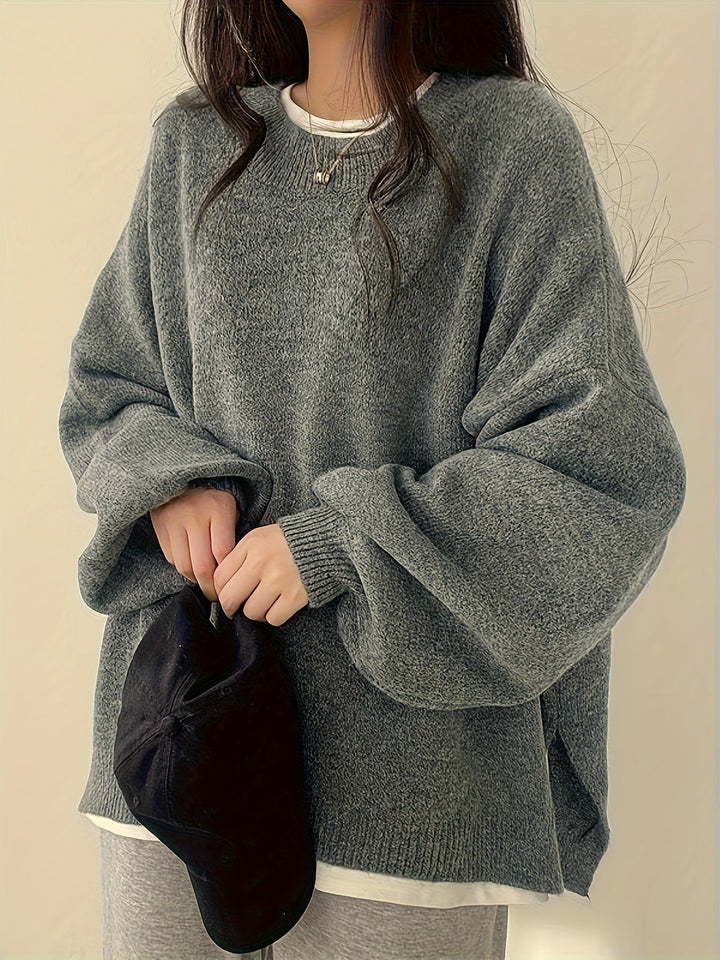 Swobodny Drop-Shoulder sweter
