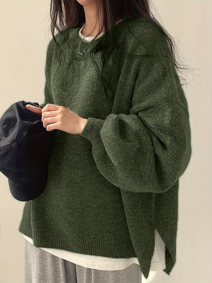 Swobodny Drop-Shoulder sweter