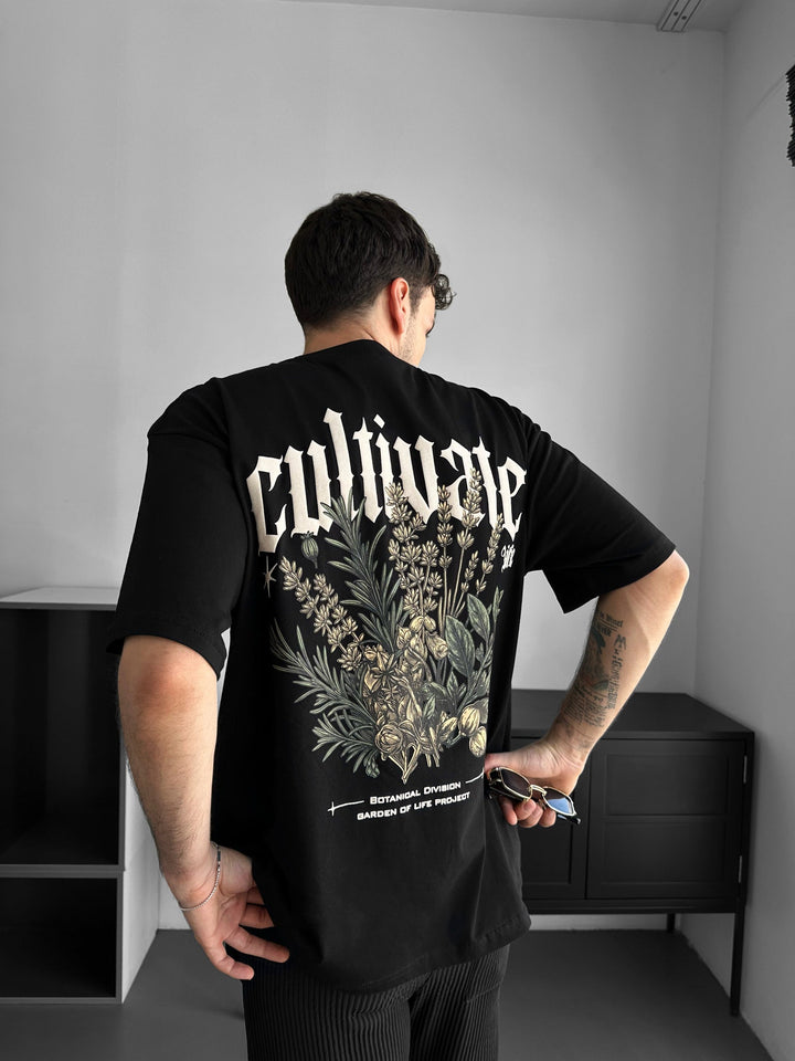 T-shirt Oversize Cultivate - Czarny