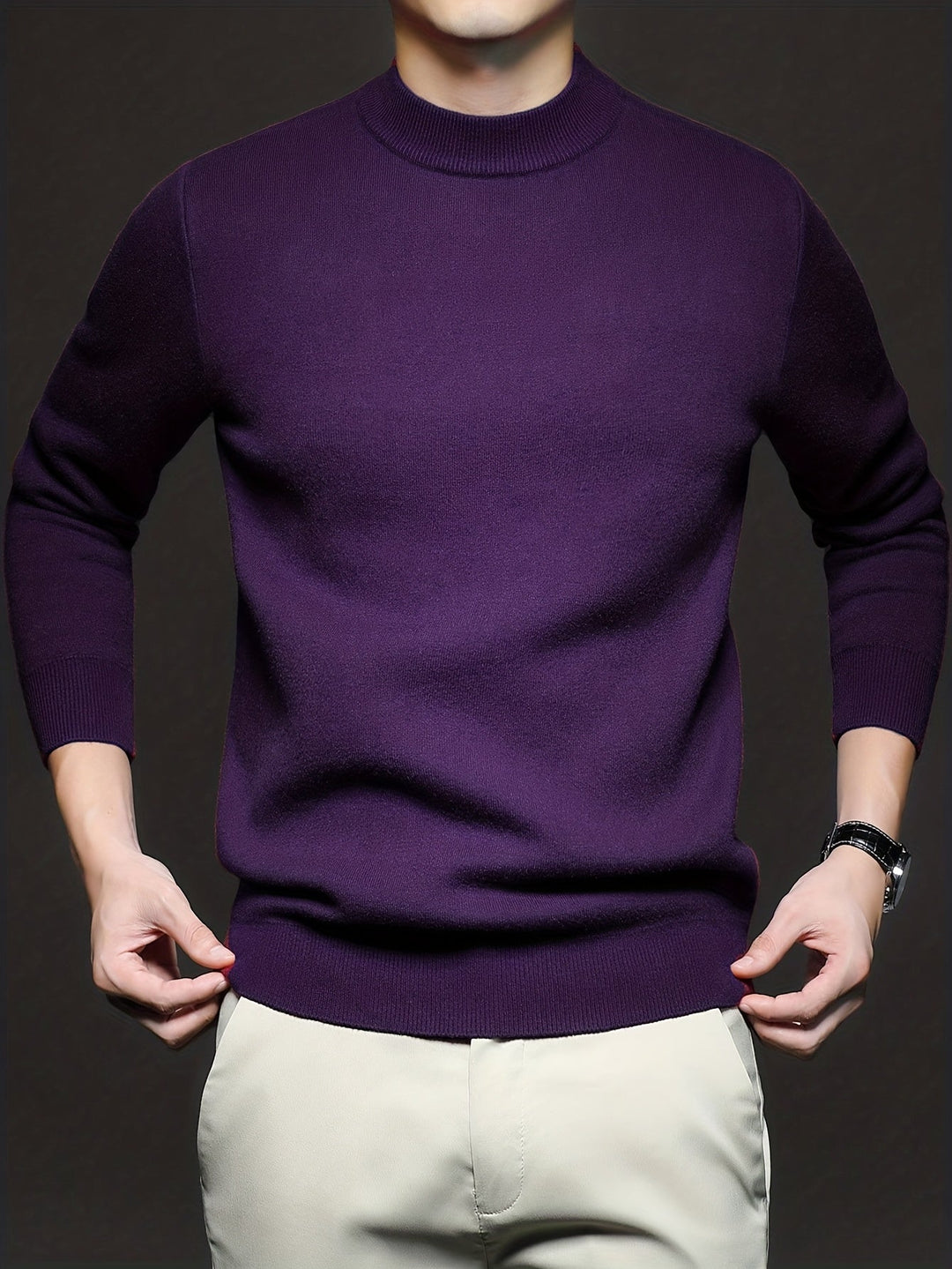 Elegancki półgolf sweter