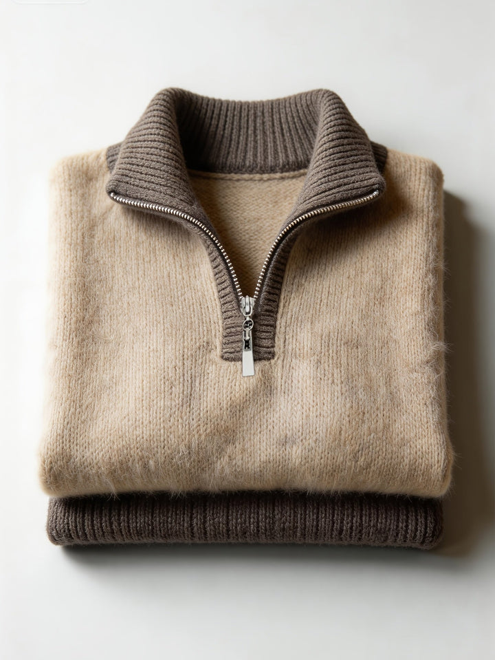 Swobodny zamek 1/2 sweter