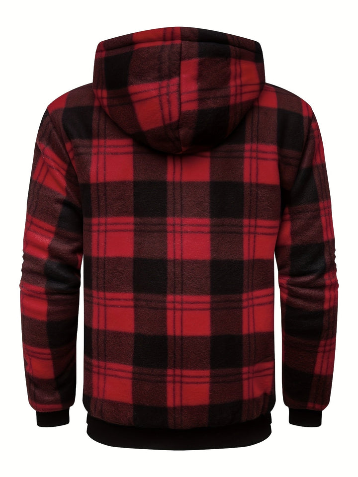 Przytulny z kapturem Zip-Up kurtka