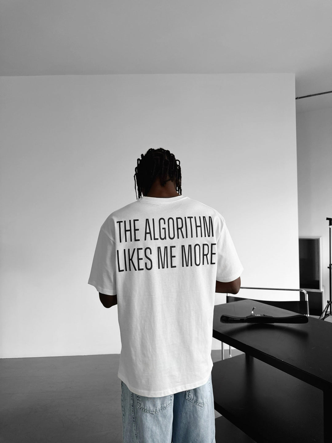 Oversize "Algorytm" T-shirt - Ecru