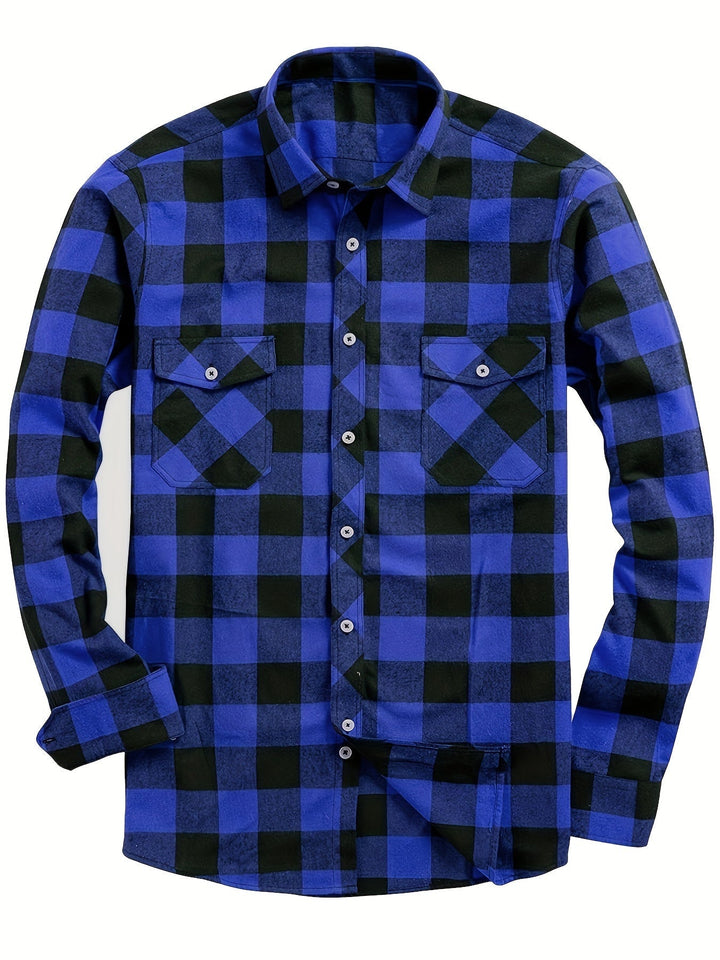 Klasyczny w kratę Flannel koszula