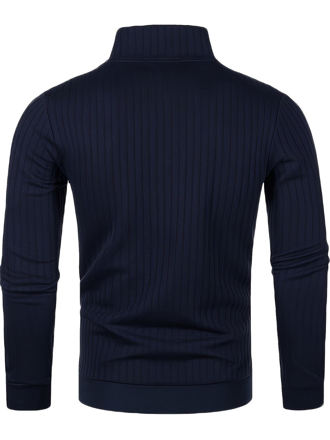 Prążkowany zamek 1/4 sweter