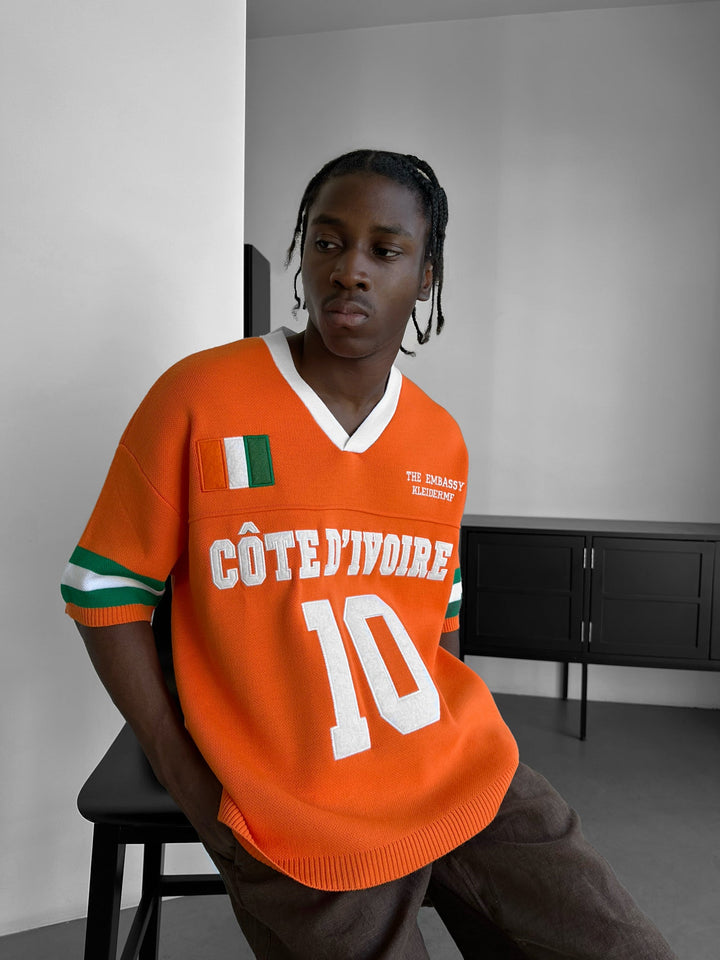 Oversize T-shirt Côte d’Ivoire - Pomarańczowy