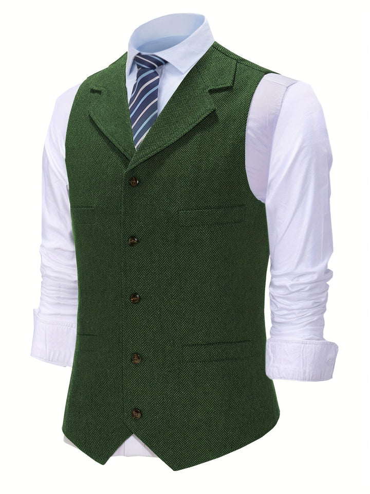 Elegancki jodełka kamizelka