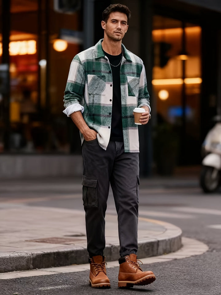 Solidny Check Overshirt
