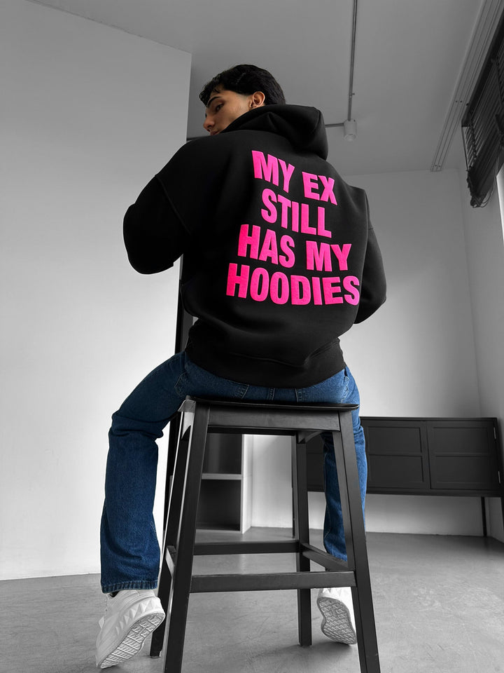 Hoodie Oversize EX Część II - Czarny i Lila