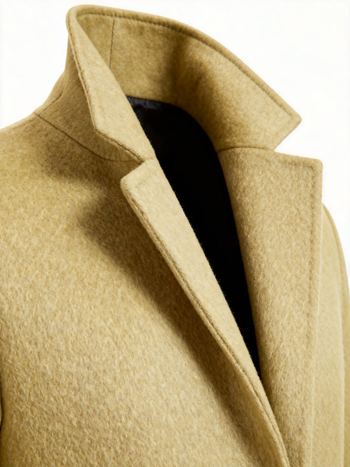 Elegancki długi Trench płaszcz
