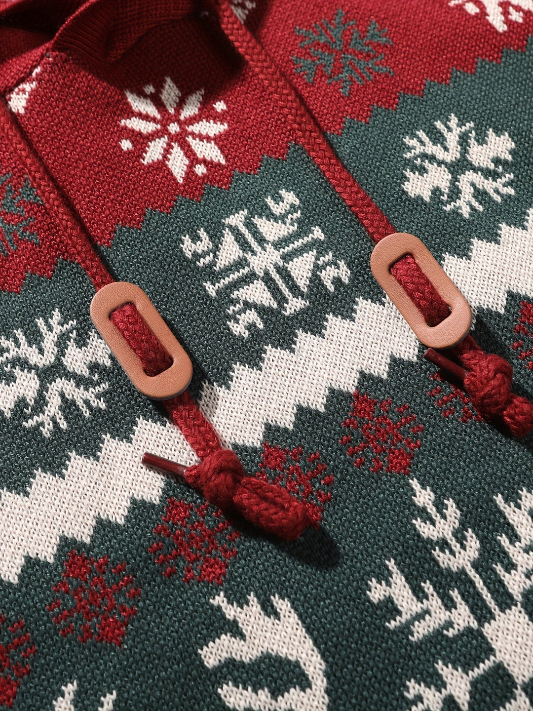 Christmas z kapturem sweter