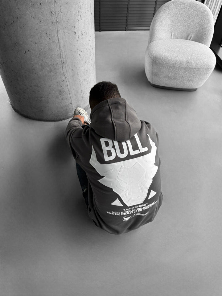 Oversize Bull Hoodie - Antracyt