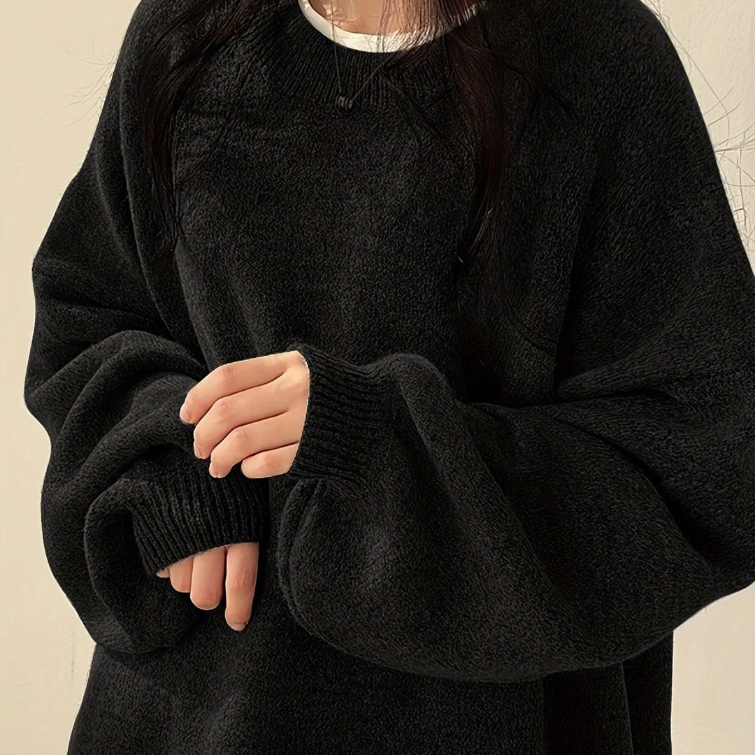 Swobodny Drop-Shoulder sweter