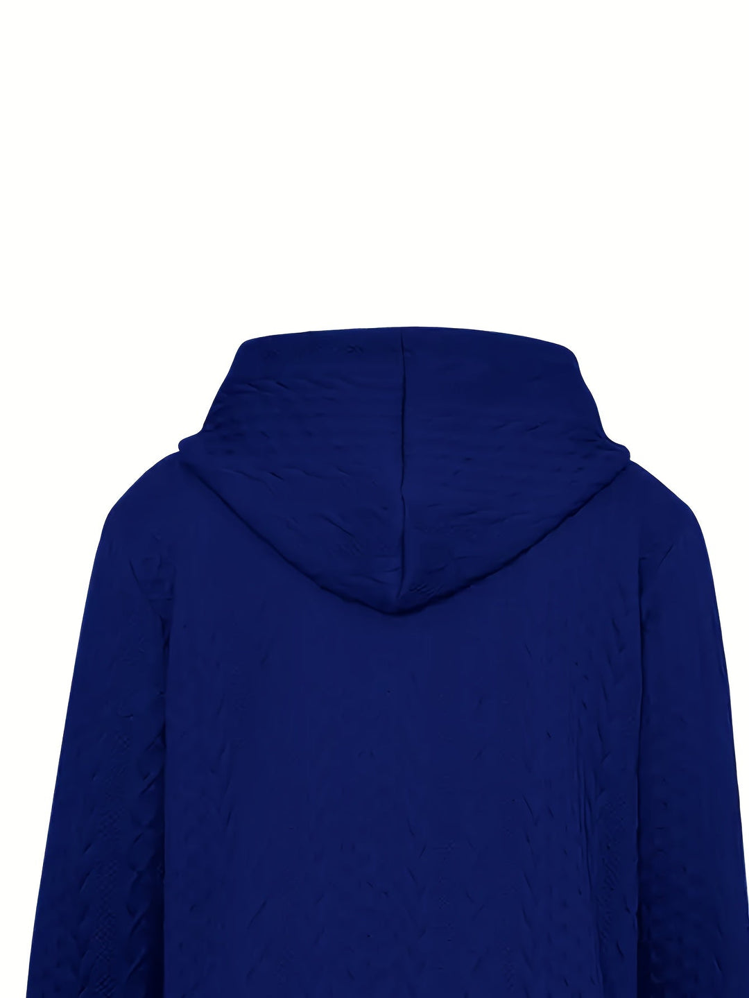 Fakturowany Zip-Up z kapturem kurtka