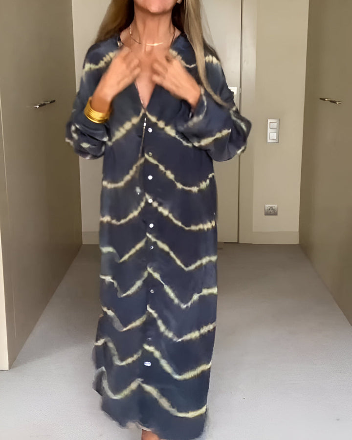 Klasyczny boho dekolt V sukienka