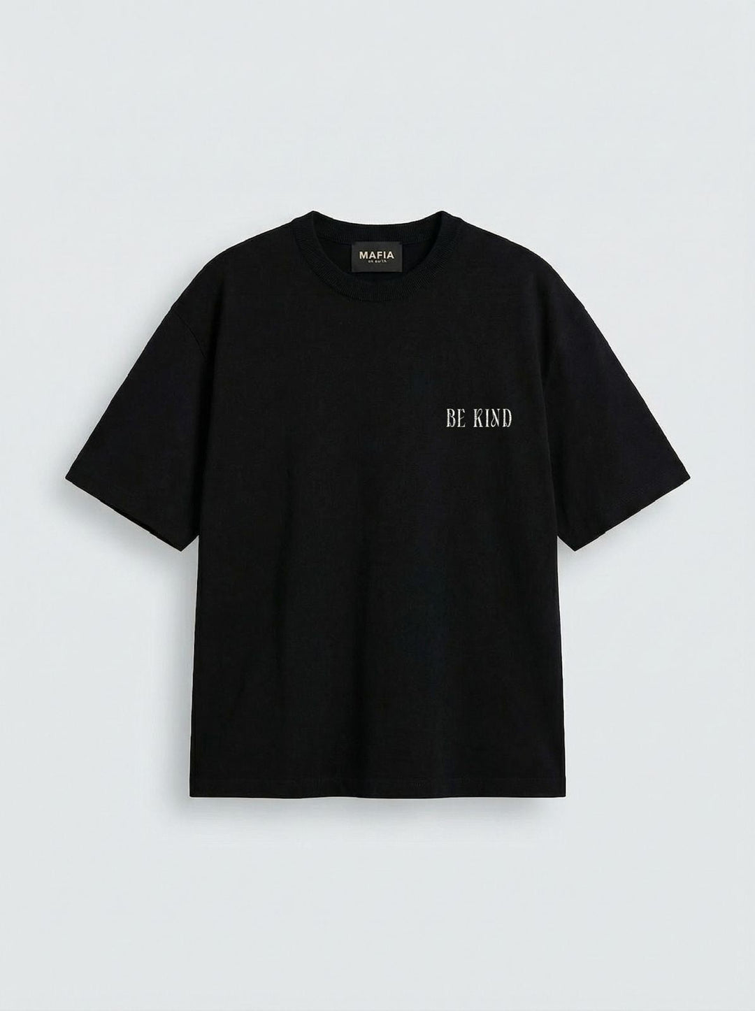 T-shirt Oversize Be Kind - Czarny