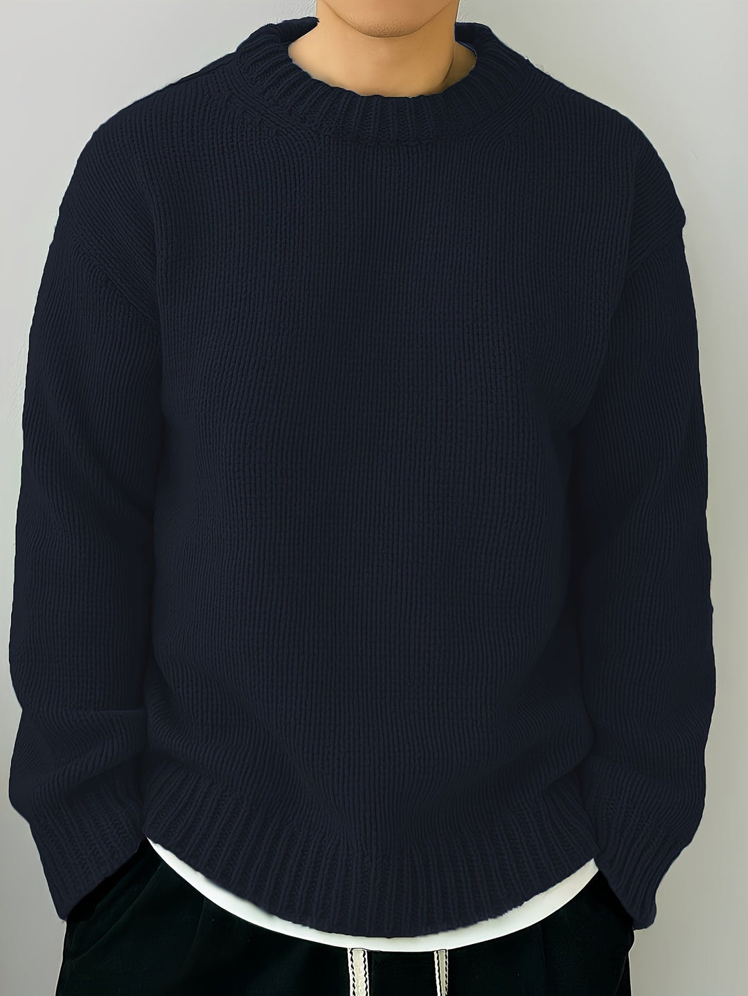 Swobodny Drop-Shoulder sweter