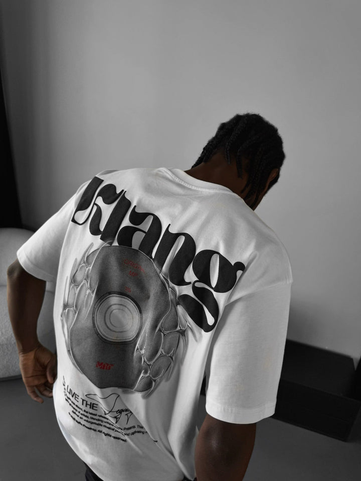 Oversize "Klang" T-Shirt - Ecru