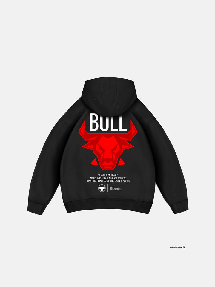 Oversize Bull Hoodie - Czarny