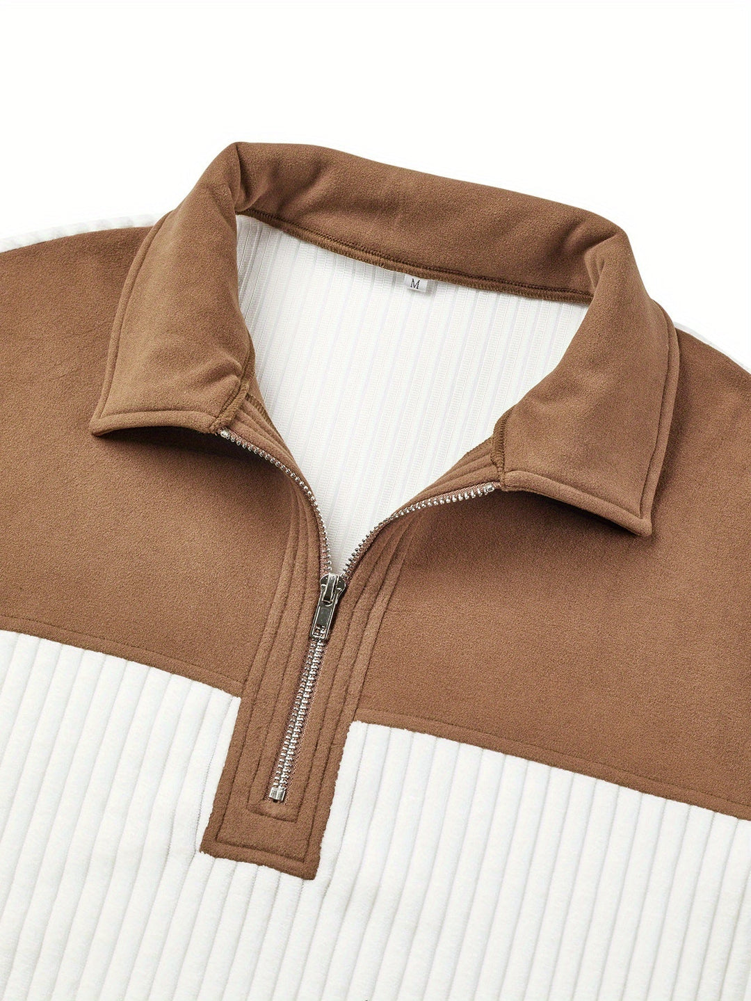 Two-Tone zamek 1/4 sweter