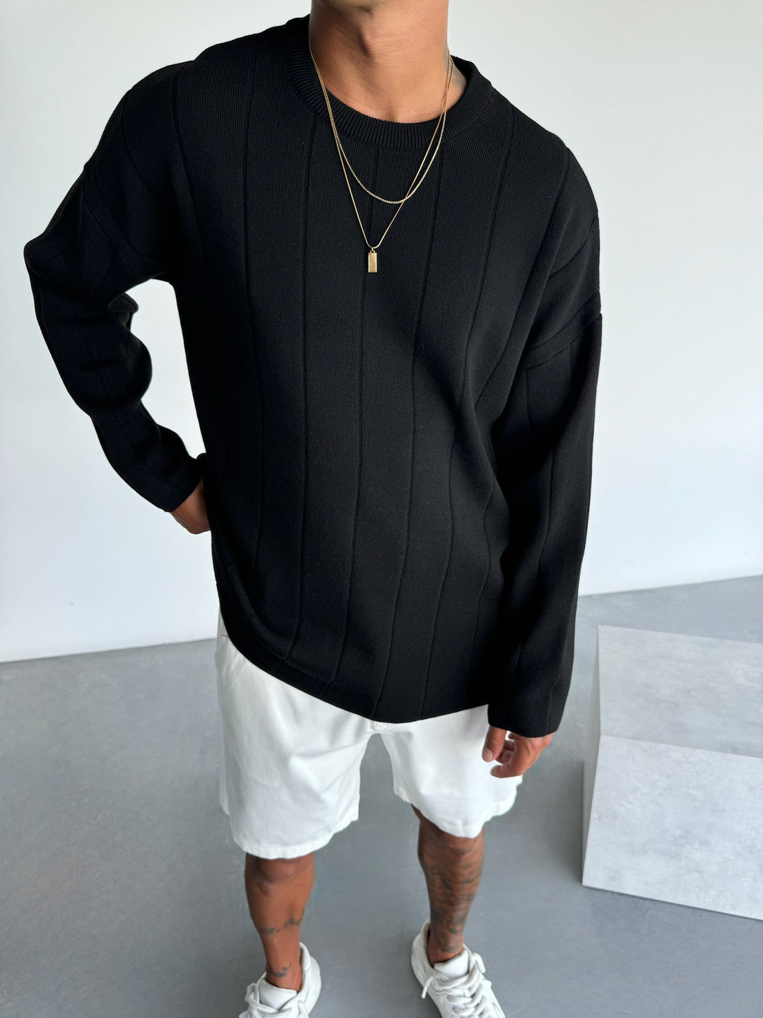 Sweter Oversize - Czarny