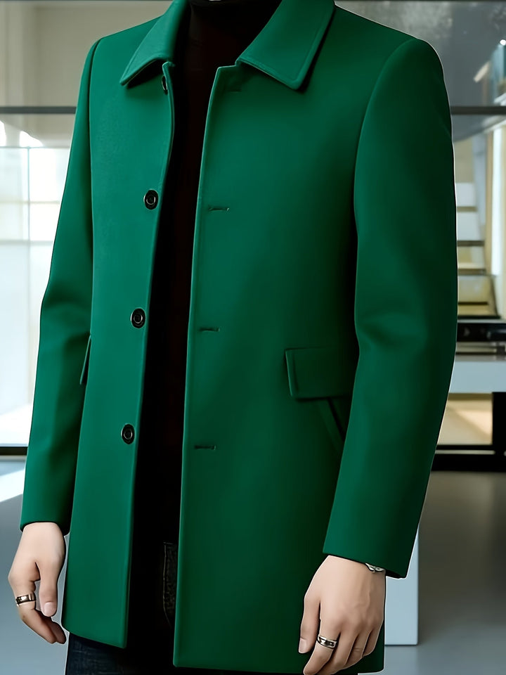 Elegancki Single-Breasted Overcoat