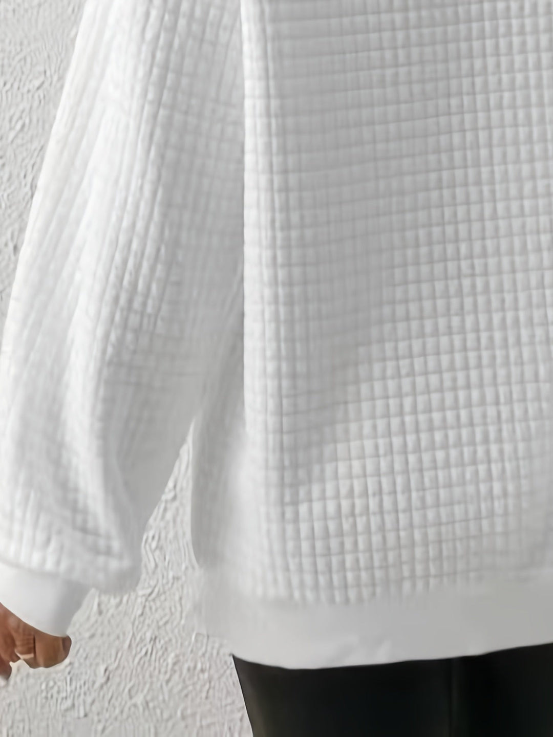 Swobodny zamek 1/4 sweter