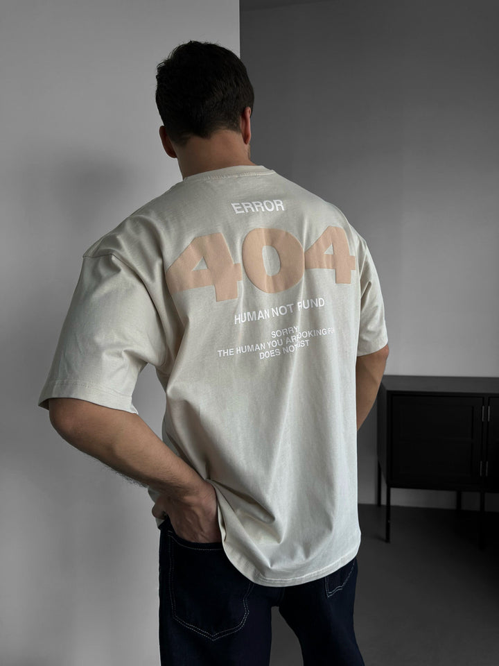 T-shirt Oversize 404 - Beżowy