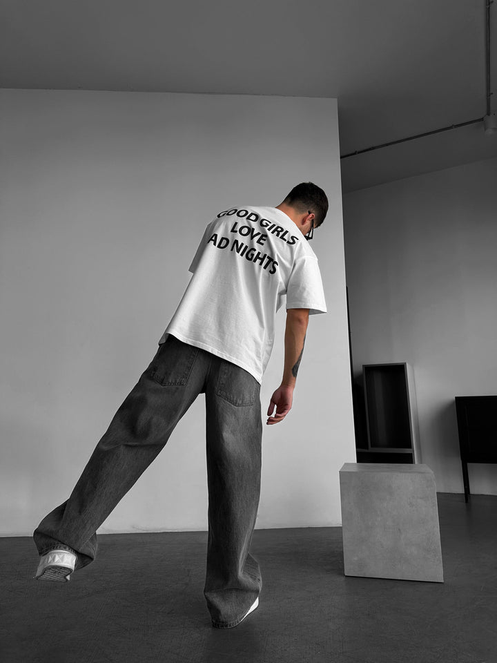 T-shirt Oversize Good Girls - Ecru