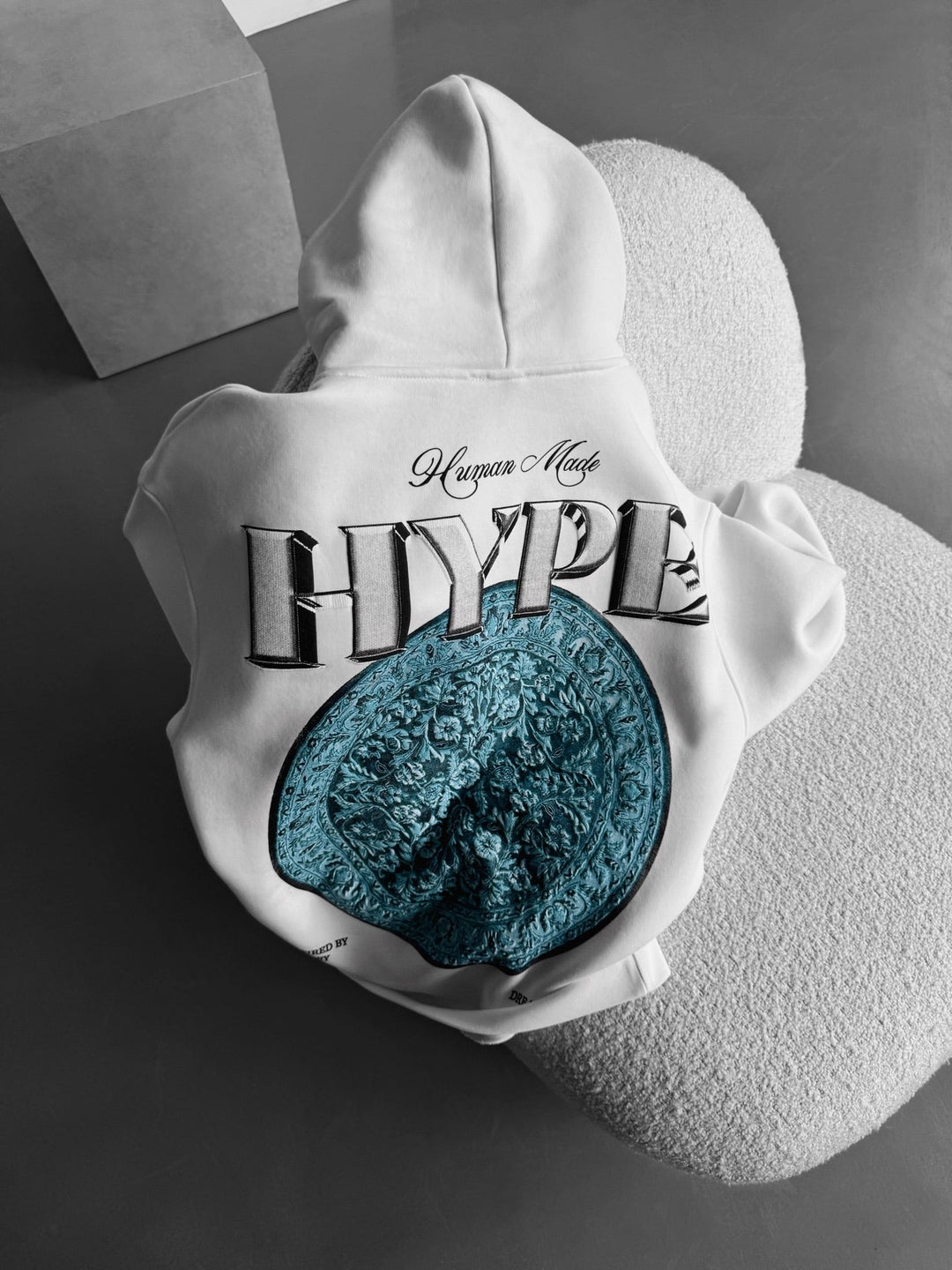 Oversize Hype Hoodie - Biały