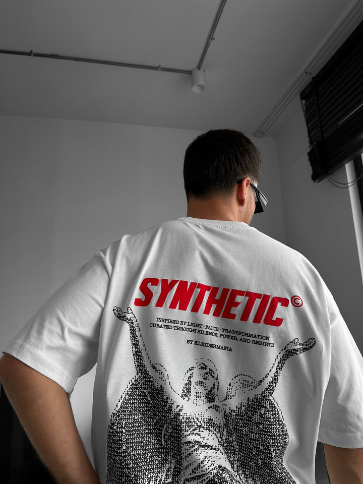 Oversize Synthetic T-shirt - Ecru