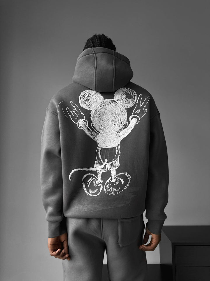 Oversize Mouse Hoodie - Antracyt
