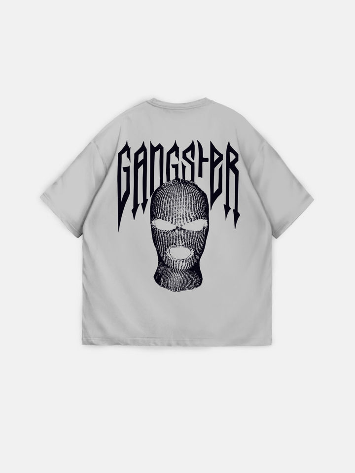 T-shirt Oversize Gangster - Szary