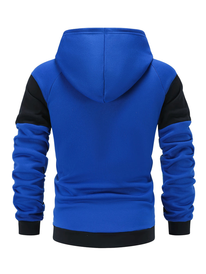 Blok kolorystyczny Zip-Up z kapturem kurtka